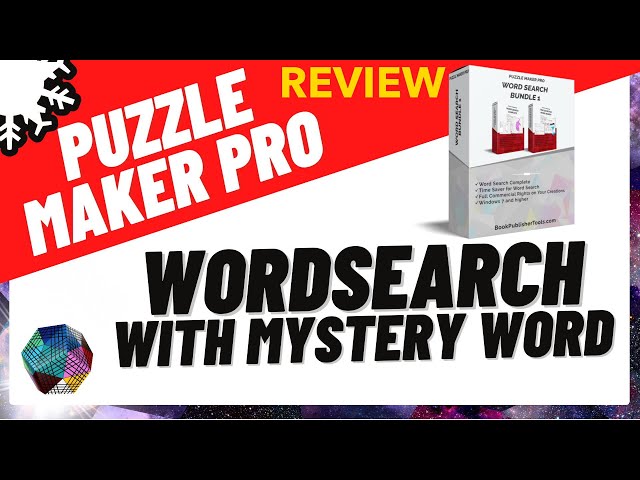 PUZZLE MAKER PRO - WORDSEARCH GENERATOR REVIEW