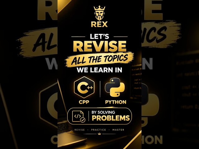Revise remaining topics || #coding #cpp #python #love #code #learning #shorts
