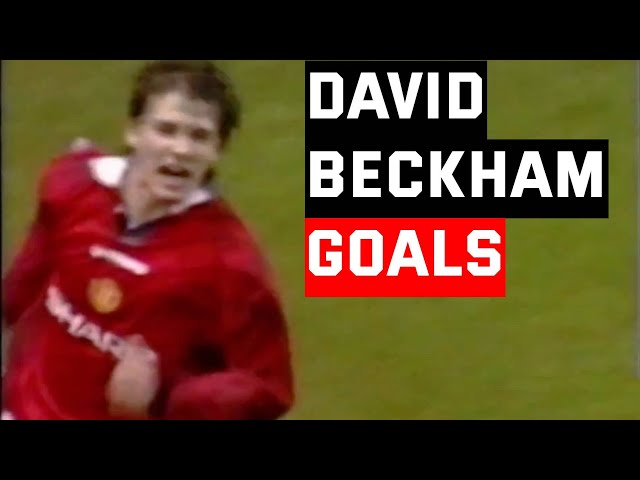DAVID BECKHAM | A Selection of his Premier League Goals ⚽️