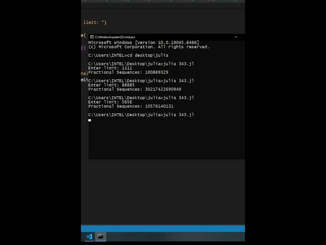 julia | Euler project 'Fractional Sequences' | CodeLearning
