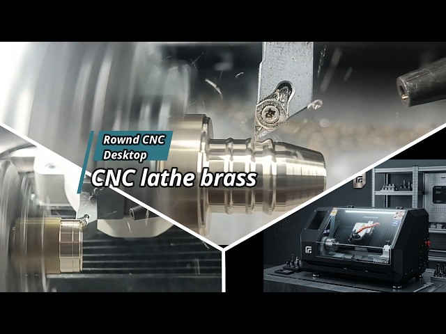 Rownd Desktop CNC Lathe - brass turning test
