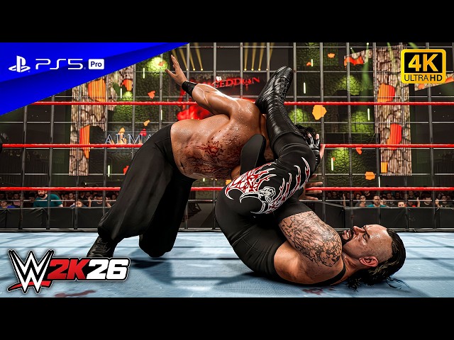 WWE 2K26 - Undertaker vs The Great Khali - Steel Cage Match | PS5™ Pro [4K60]