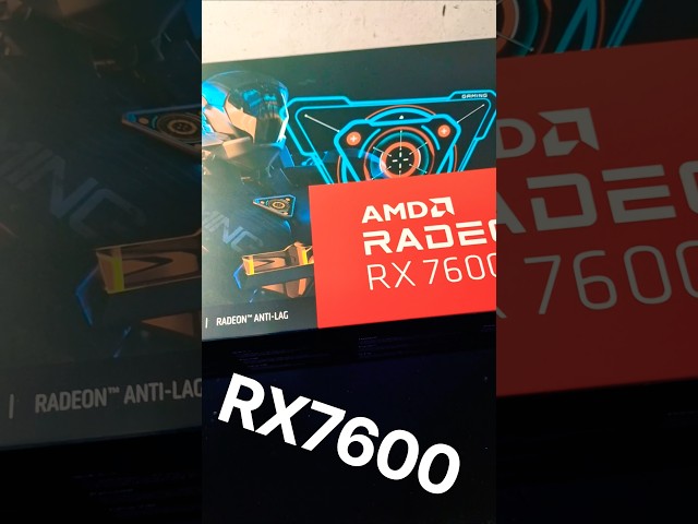 Unboxing Radeon RX 7600 GAMING OC 8G GIGABYTE