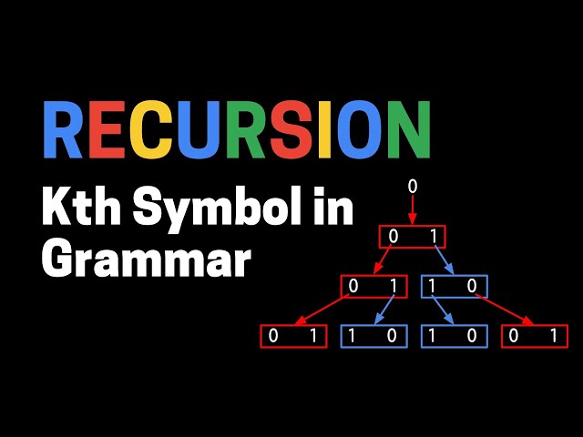 Recursion Interview Question - "Kth Symbol in Grammar" (Data Structures & Algorithms)