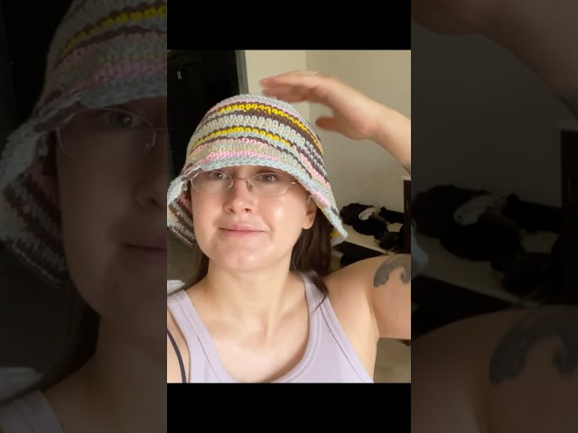 Crochet bucket hat!