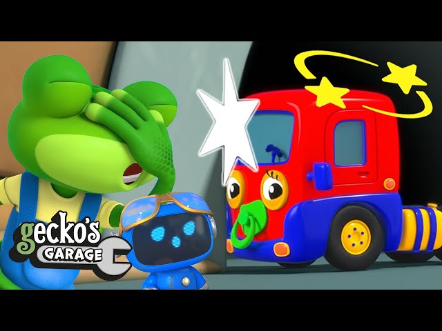 Clumsy Baby Truck's Accident｜New Gecko's Garage｜Educational Videos For Toddlers｜Wholesome Cartoon