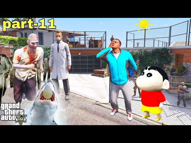 Franklin And Shinchan & Zombie Virus Again Attack In Los Santos In GTA V