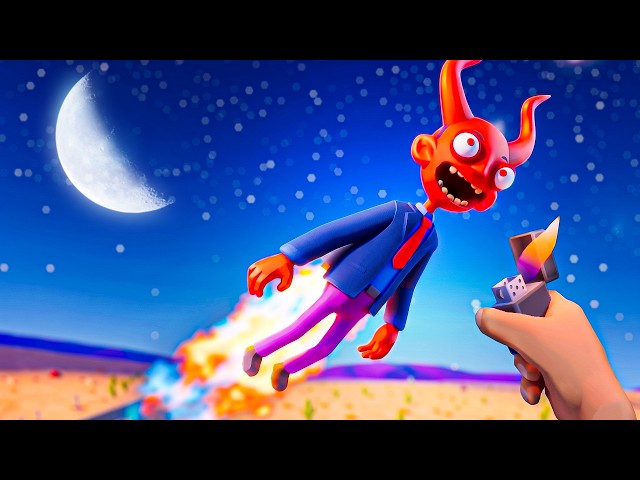 I Sent the DEVIL To Space Using Explosives! (Gas N Cars VR)