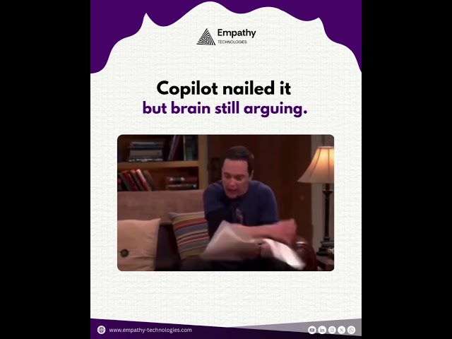 Copilot: “Task complete.” But brain still arguing.  #copilot  #microsoft365 #funny #memes