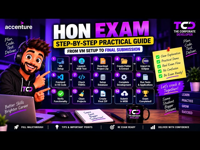 HON Exam Step-by-Step Guide 2026 | Complete Process from VM Setup to Project Submission #accenture