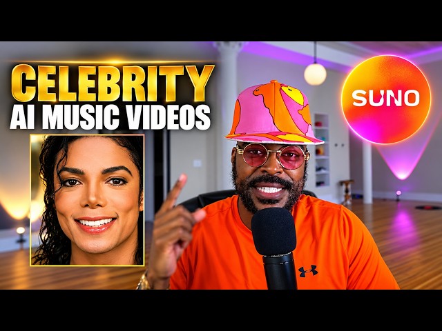 How To Make Suno AI Music Videos With Celebrities (Michael Jackson Tutorial)
