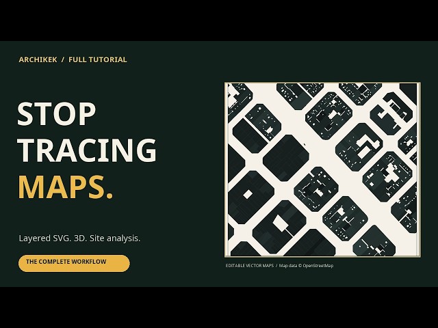 How to Create Layered SVG Maps for Architecture | ArchiKEK Tutorial