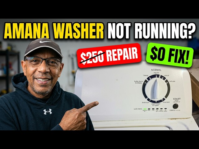 How to Fix the NEW Amana Washer Problem in 2025. 😡 LOL. SMH!!! #amana #amanawasher #madamanadiy