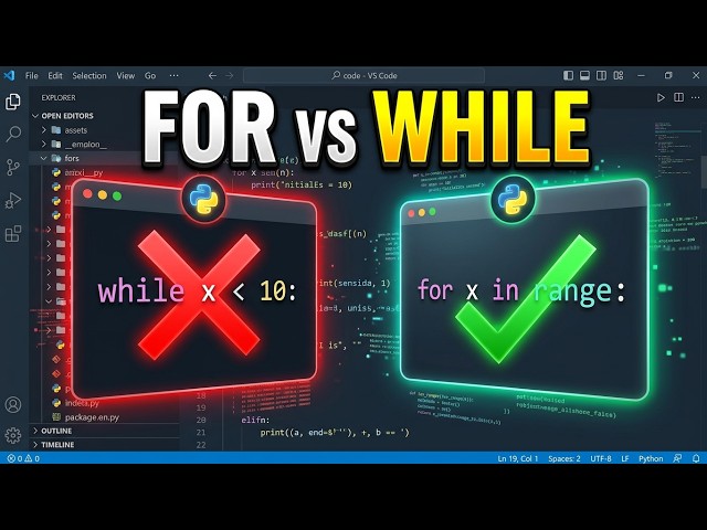 Python Loops in 6 Minutes: For Loops vs While Loops Masterclass #PythonLoops