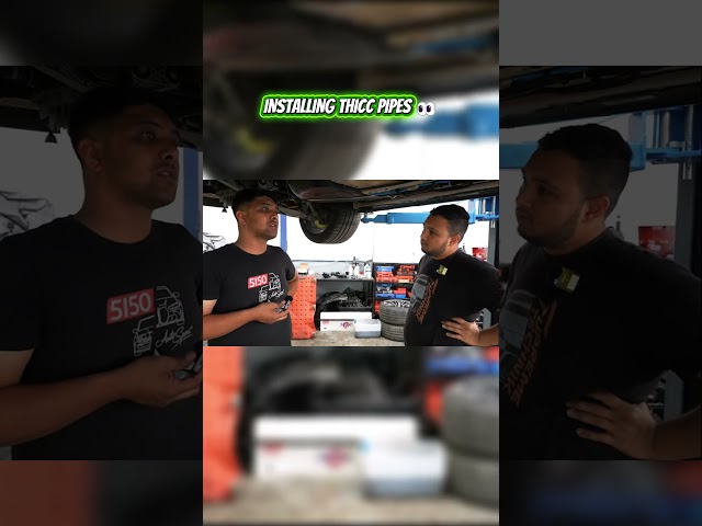 Installing Thicc Pipes on our BMW😏 #supremetechnik #capetowncars ##dragrace