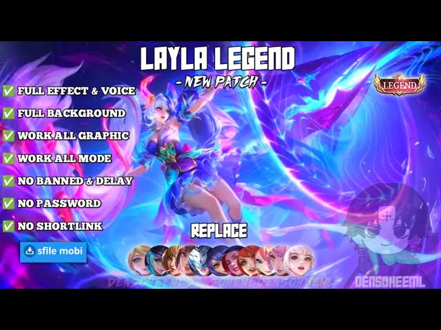 Script Skin UPDATE Layla Legend No Password  Full Effect Voice - Update Terbaru 2026