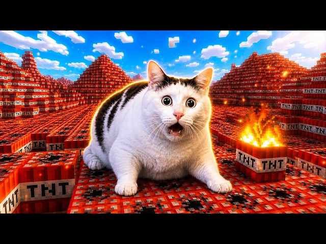 Minecraft but Cats have TNT (Part 1)