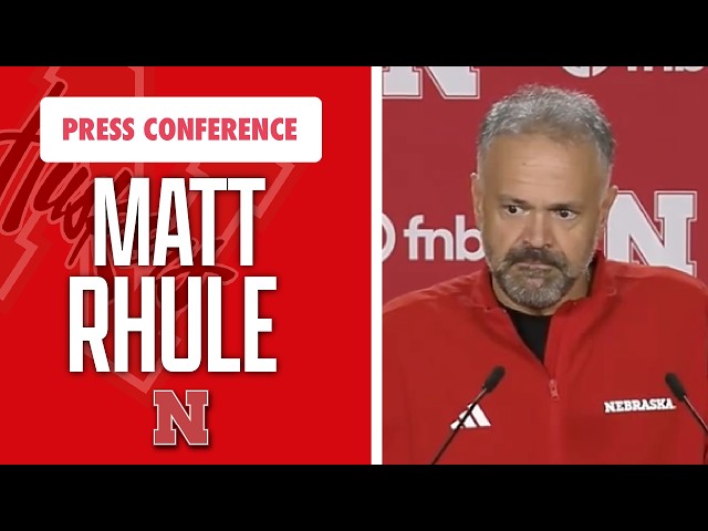 Nebraska Football Head Coach Matt Rhule meets with the media on Monday I GBR