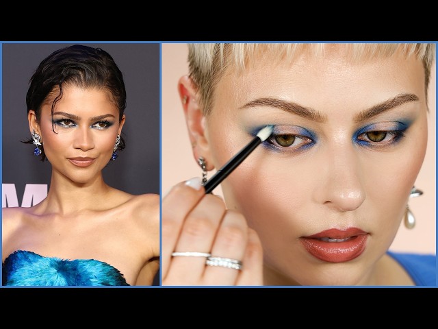 Zendaya's blue eyeshadow is TO DIE FOR