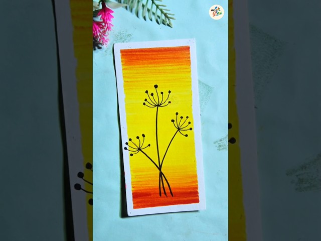 Easy Watercolor Sunset Painting for Beginners 🎨#shorts #ytshorts #art#artshorts #drawing #painting