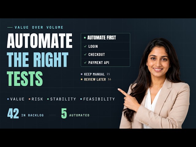 What Should You Automate First? Choose the Right Tests