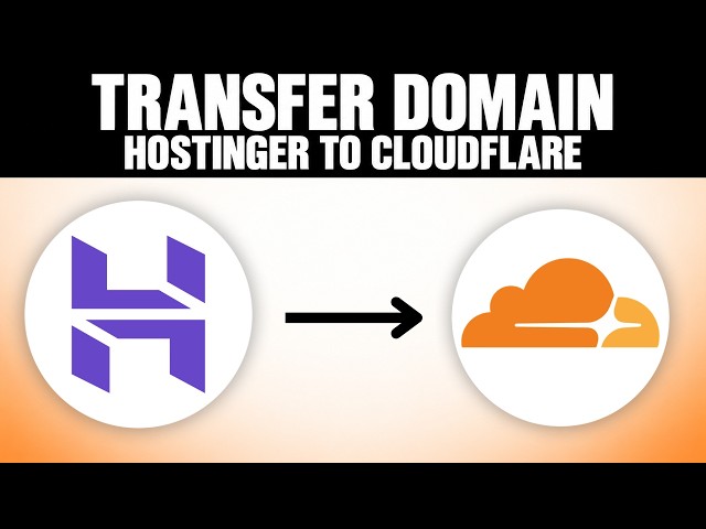 How To Transfer Domain From Hostinger To Cloudflare