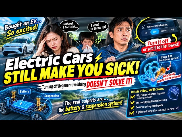 Why EVs Cause Car Sickness (It’s Not Just Regen Braking!) | The Physics of EV Motion Sickness