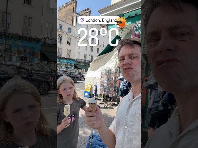 Glass i London! ☀️🍦#noraochpappa