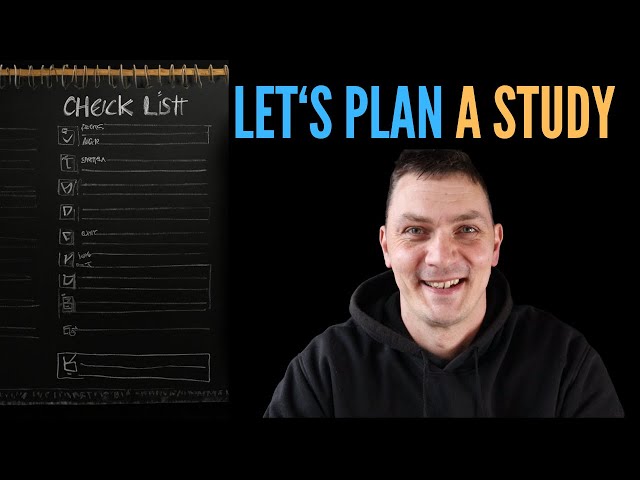 Research Design - plan your first research study