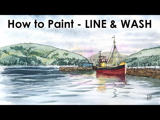 How to Paint Line and Wash - A Step by Step Tutorial