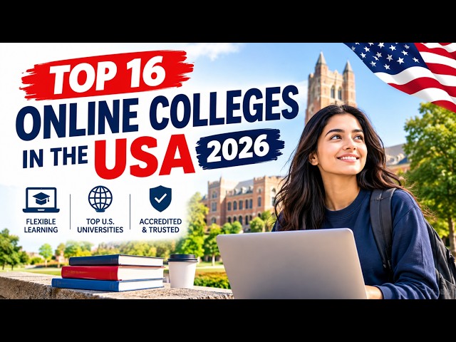 Top 16 Online Colleges in the USA 2026 || Best Online Universities in America