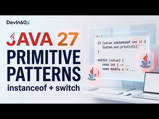 Java 27 Primitive Pattern Matching Explained | instanceof & switch (2026)