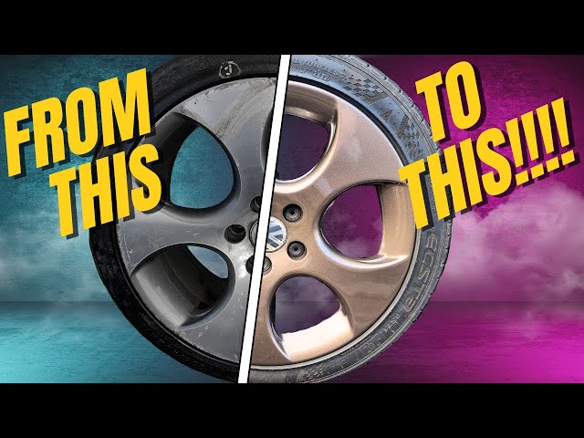 How to professionally refurbish my trashed MK5 Golf GTI alloys!