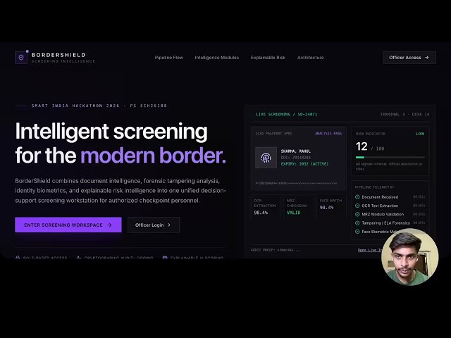 SIH26188 | AI-Based Fake Identity & Document Screening System | Full Prototype Demo