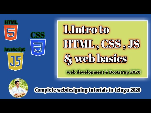 Introduction to HTML, CSS, JavaScript & How websites work? | Web Development in telugu Turtorial #1