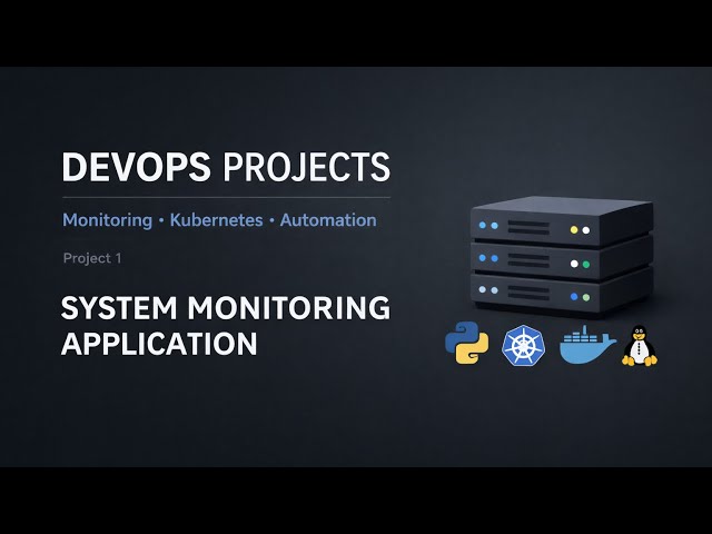 Devops python kubernetes project: System Monitoring python Application on kubernetes -part 1