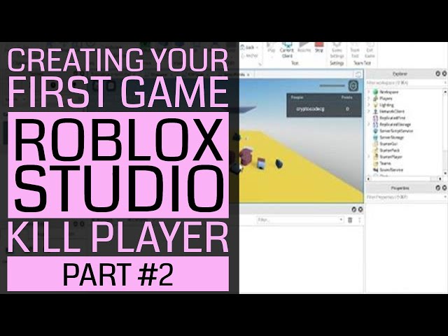 Creating Your First Game in Roblox Studio - Part #2 - Creating Lava Floor to Kill Player