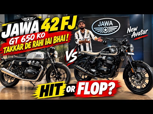  Jawa 42 FJ GT Chrome 😳 Complete Detailed Feature Engine Performance Exhaust Mileage Review Price 🔥