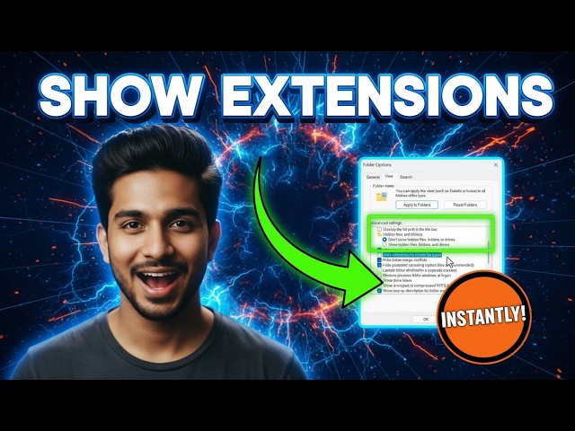 How To Show Extensions in Windows 11 | See Full File Types
