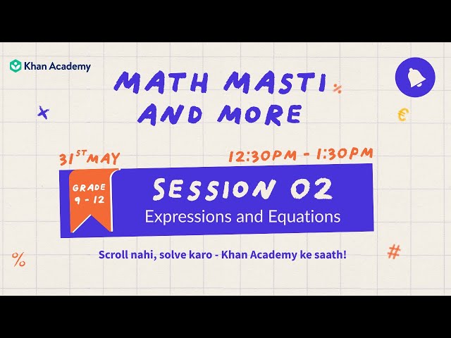 Math Masti and More: Expressions and Equations - English