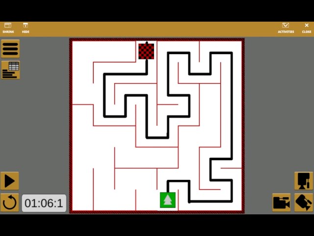 Dynamic Wall Maze Mission Code Solution with VEX VR Robot