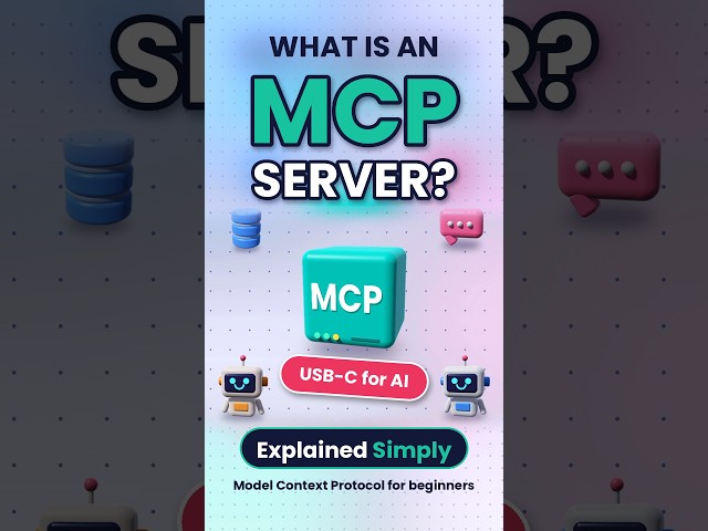 What is an MCP Server? The AI Tool You Can't Ignore #ai #tech #coding
