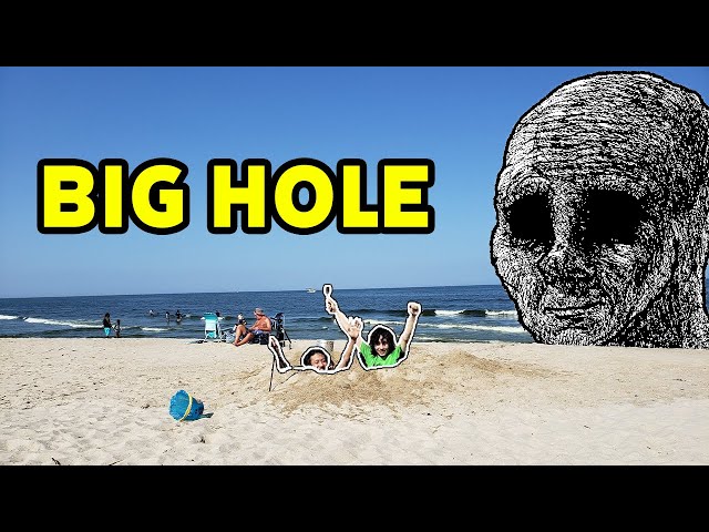 Digging a Hole at the Beach