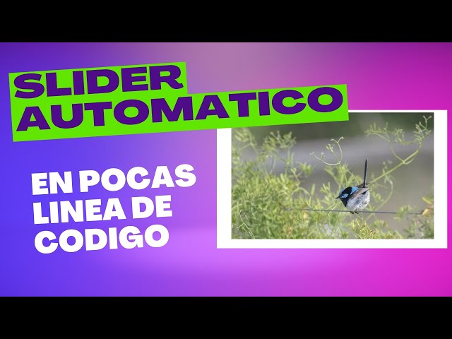 🔴🔴SLIDER con HTML CSS /slider automatico html css js Tutorial.😀😀