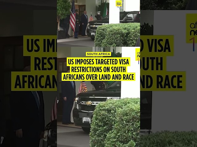 US imposes targeted visa restrictions on South Africans over land and race policies
