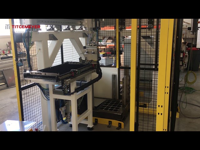 TTA_Testing of the station for sheet metal transport and leveling.