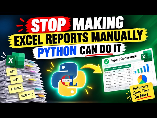 Stop Making Excel Reports Manually — Python Can Do It