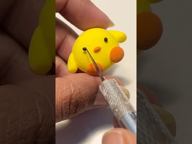 diy easy cute clay duck from air dry clay #diy #clay #craft #art #clayart