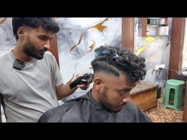 🔥 Curly Hair Low Fade Haircut Tutorial | Satisfying Barber ASMR ✂️🔥