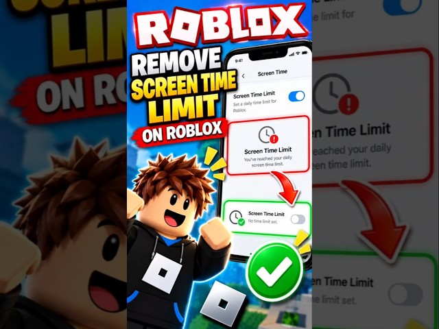 How To Remove Screen Time Limit on Roblox #shorts